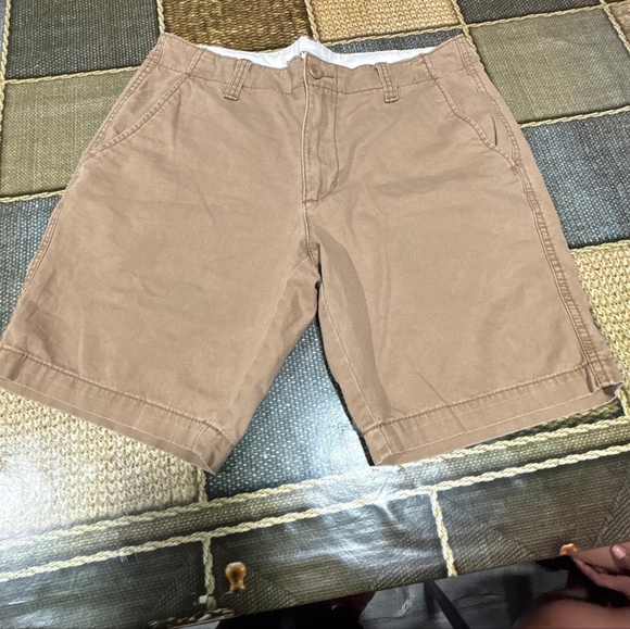 Old Navy Men's Tan Flat Front Shorts - Picture 1 of 5